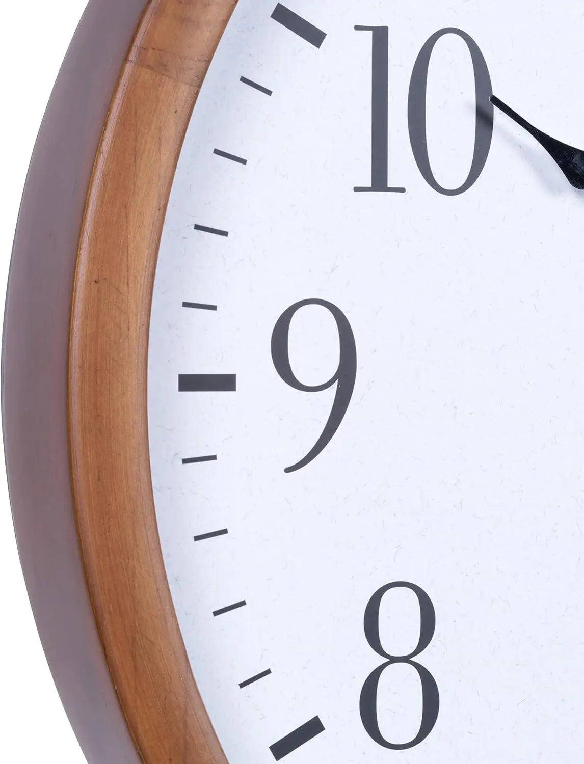Atomic Analog Wall Clock, Wood, 12.80" (404-50447)