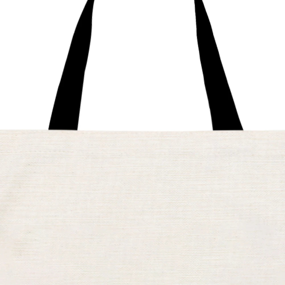 4pcs Wolf Large Capacity Linen Tote Bag