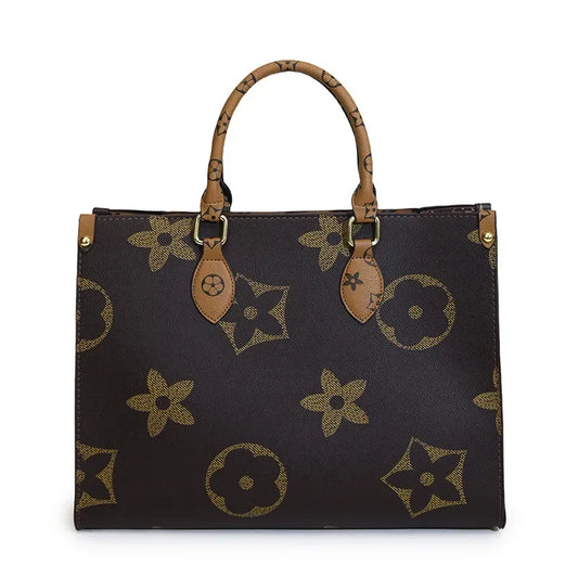 Free Shipping 2026s Designer New Print Large Capacity Tote Bag Women Fashion Versatile Shoulder Bag Simple Commuter handbag Coff