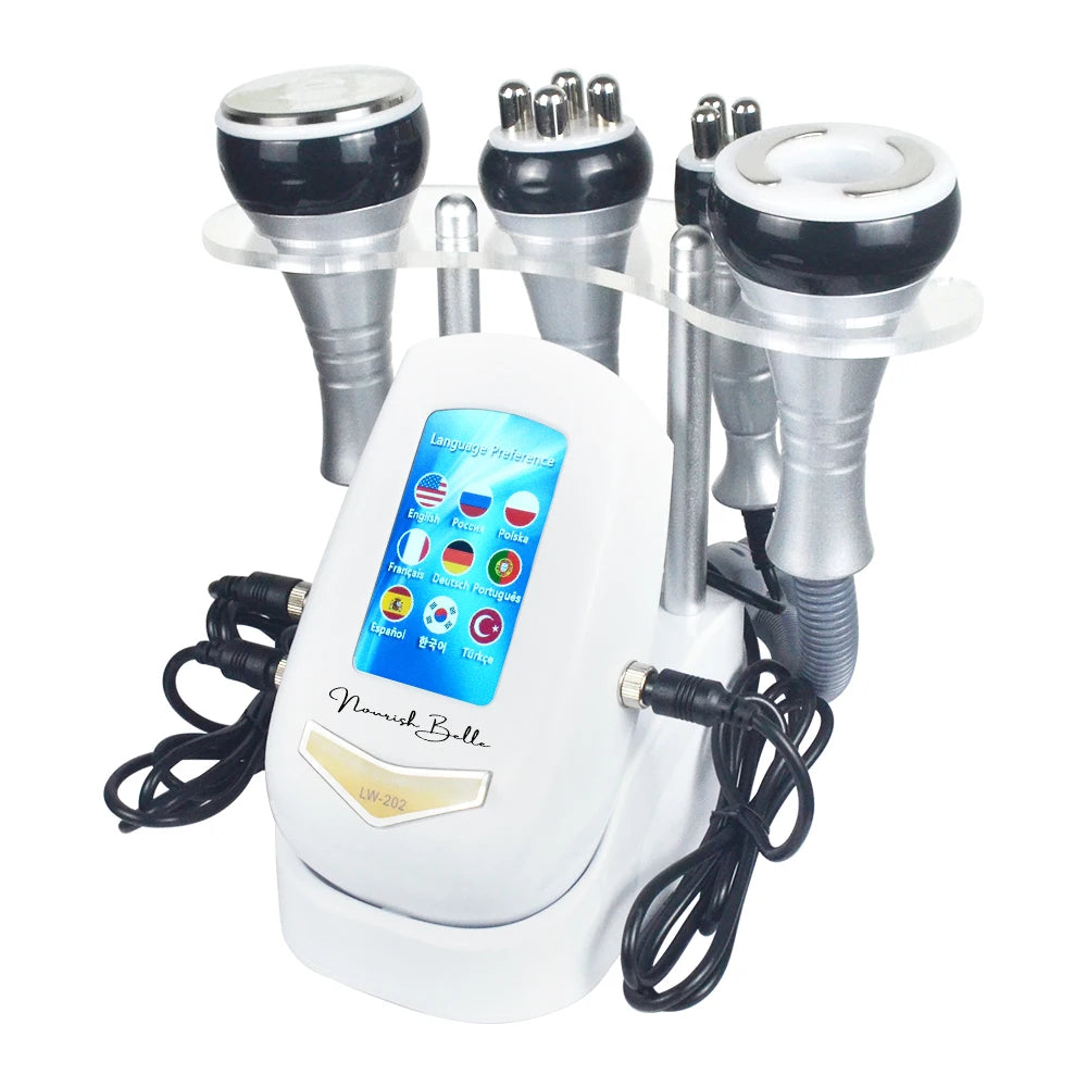 4 In 1 40K Ultrasonic Cavitation Machine Body Slimming Weight Loss Facial Skin Tightening And Lifting