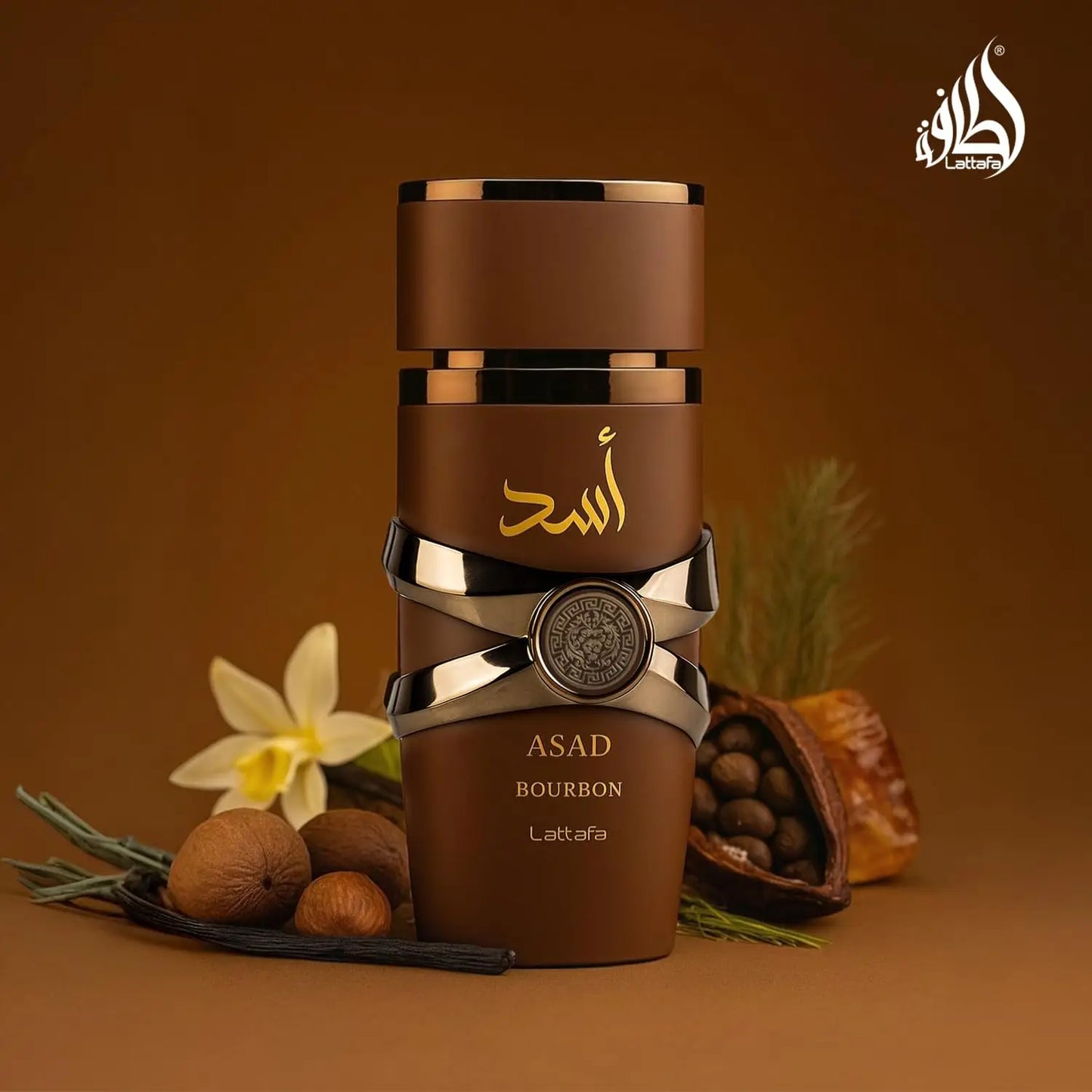 Lattafa Asad Bourbon for Unisex Eau De Parfum Spray Makeup Women's Perfume 100 ML Cologne Persistence Arabian Women's Perfume