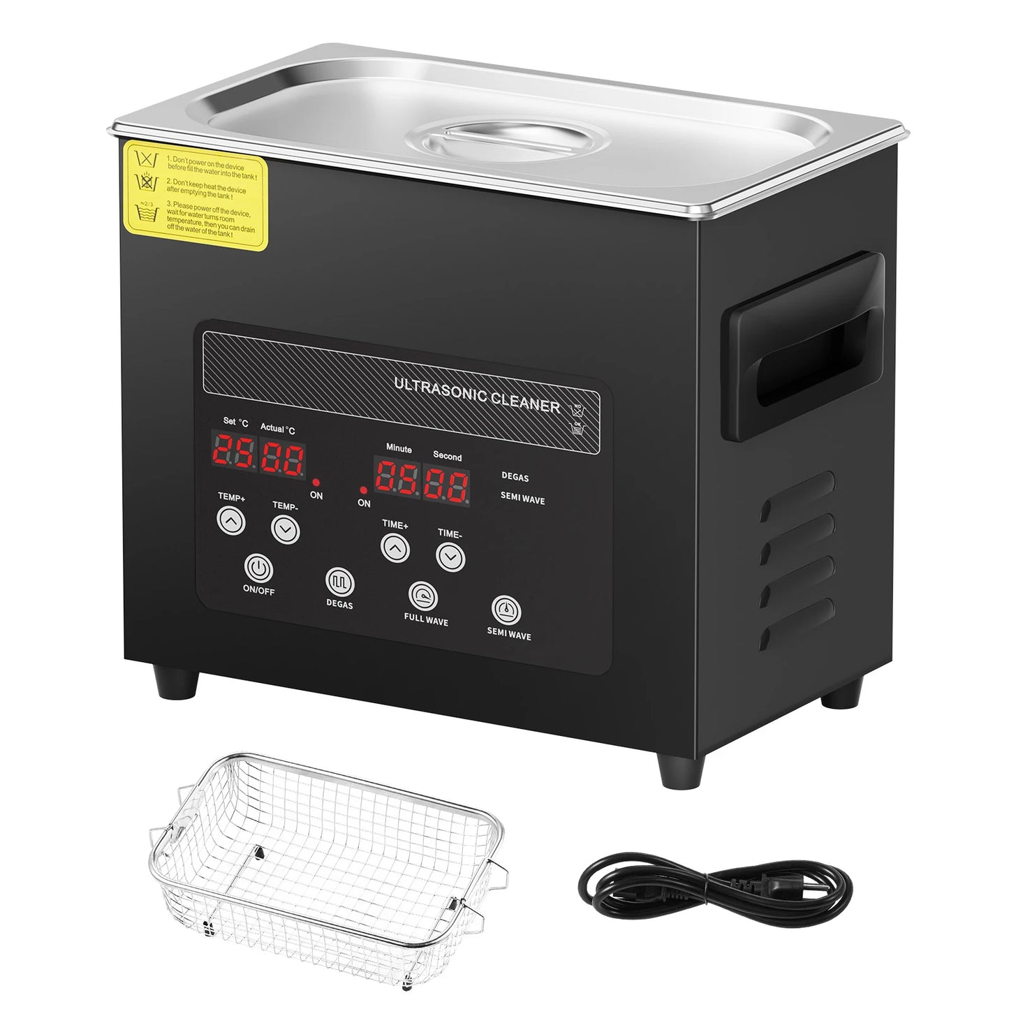 SucceBuy 2-30L Ultrasonic Cleaner Digital Ultrasound Cleaning Machine with Upgraded Degassing and Gentle Mode for Jewelry Glass