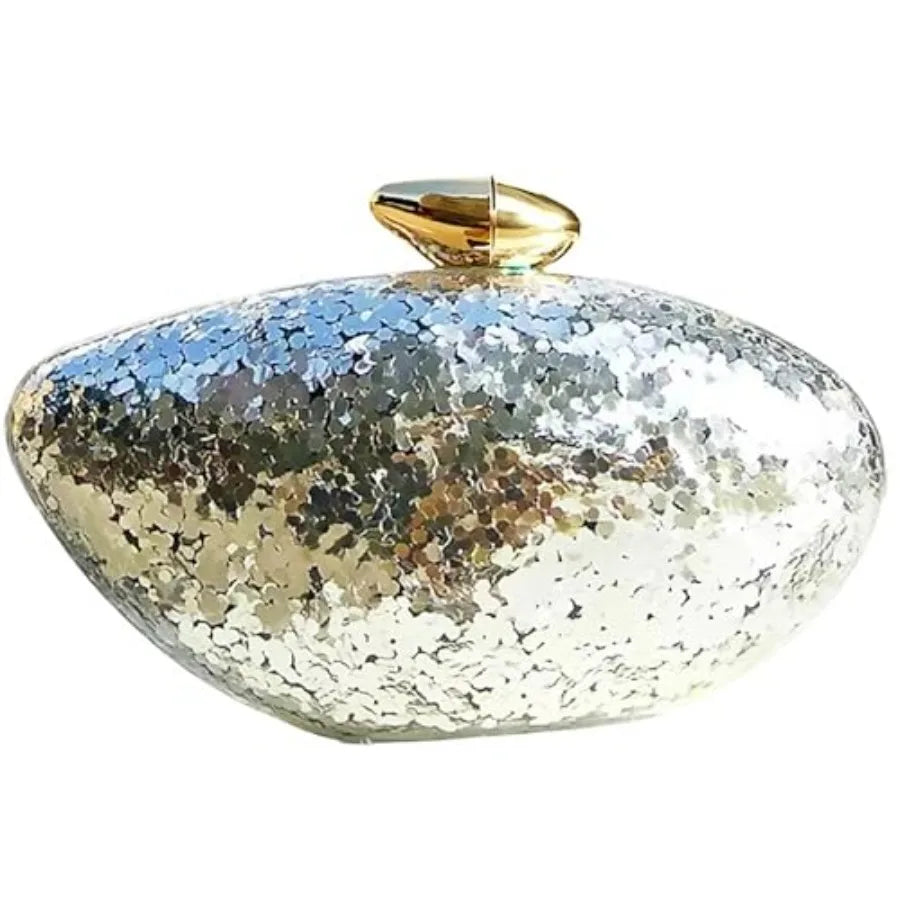Acrylic Shell Handbag Removable Chain Crossbody Shoulder Evening Bag Clutch Purse for Women Formal Wedding Party Prom