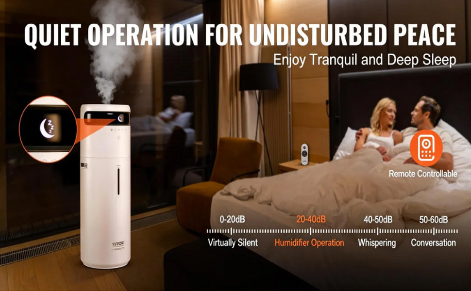 SucceBuy Humidifier for Home Large Room Commercial Humidifier for Whole House 16L Water Tank 12h Timer Auto Shut-Off Greenhouse
