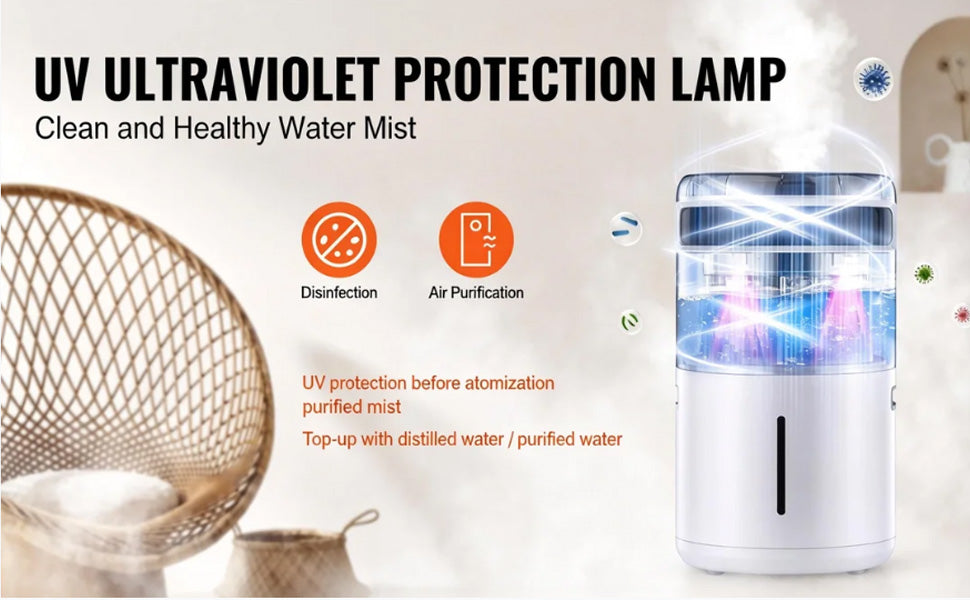 SucceBuy Humidifier for Home Large Room Commercial Humidifier for Whole House 16L Water Tank 12h Timer Auto Shut-Off Greenhouse