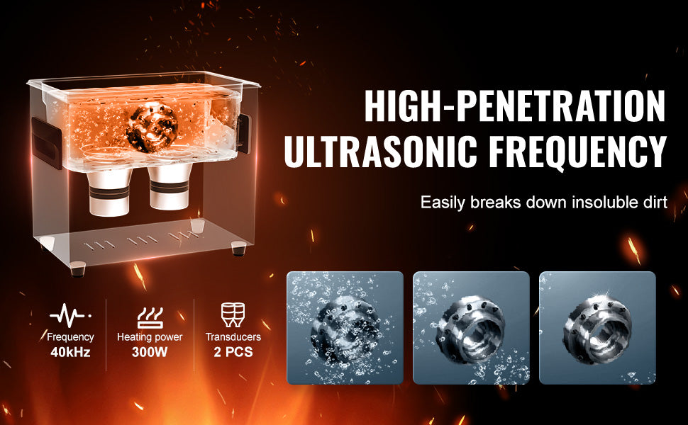 SucceBuy 2-30L Ultrasonic Cleaner Digital Ultrasound Cleaning Machine with Upgraded Degassing and Gentle Mode for Jewelry Glass
